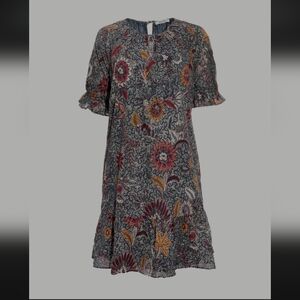 Madewell Multi Print Floral Midi Dress